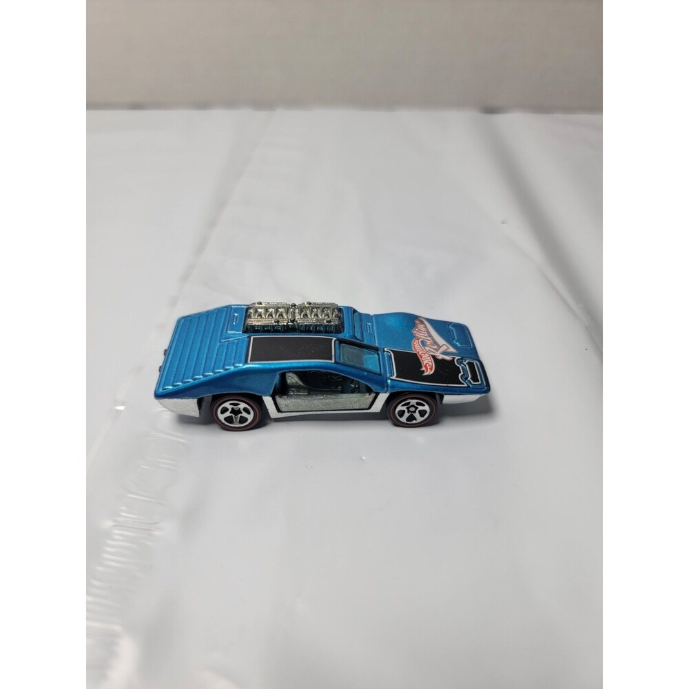Hot Wheels Side Kick 1970 Casting Blue Redline Graphics Loose Diecast Car